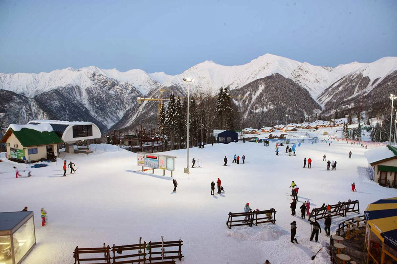 Открытие сезона в горно-туристическом центре «Газпром»